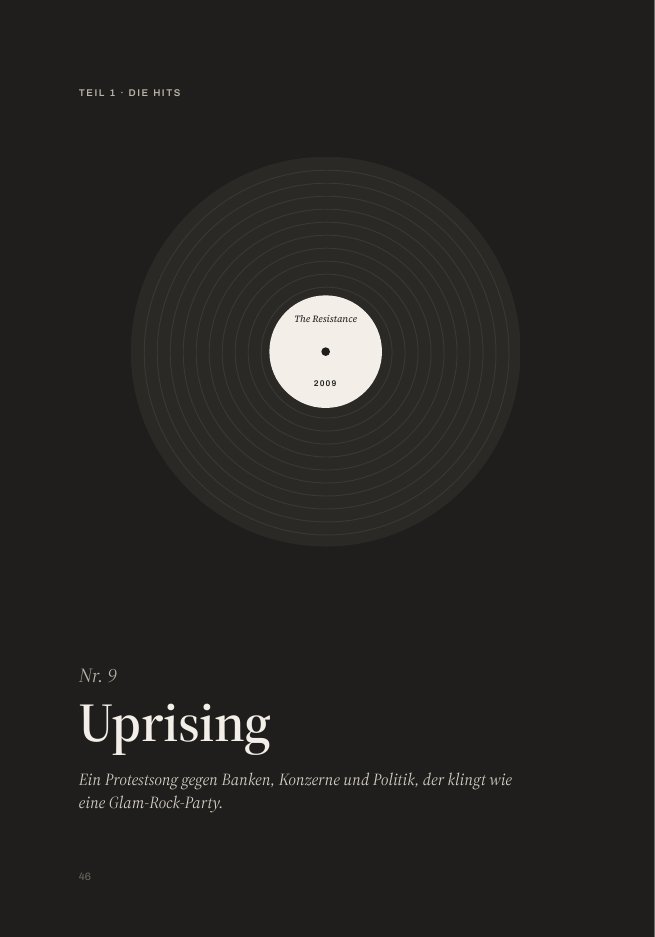 Kapitelseite Uprising mit Schallplatte